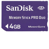 Sandisk Memory Stick Duo Pro 4 GB (PIXPN152028) Sandisk Memory Stick Duo Pro 4 GB (PIXPN152028)